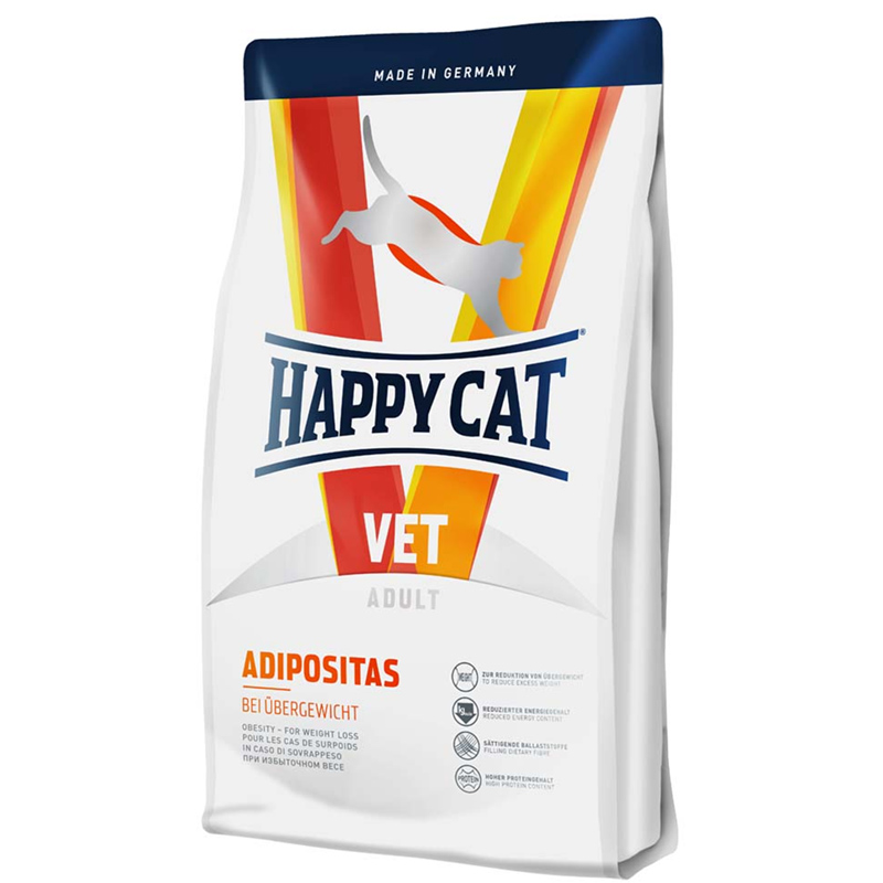 Happy cat VET Adipositas krmivo pre mačky 1,4 kg