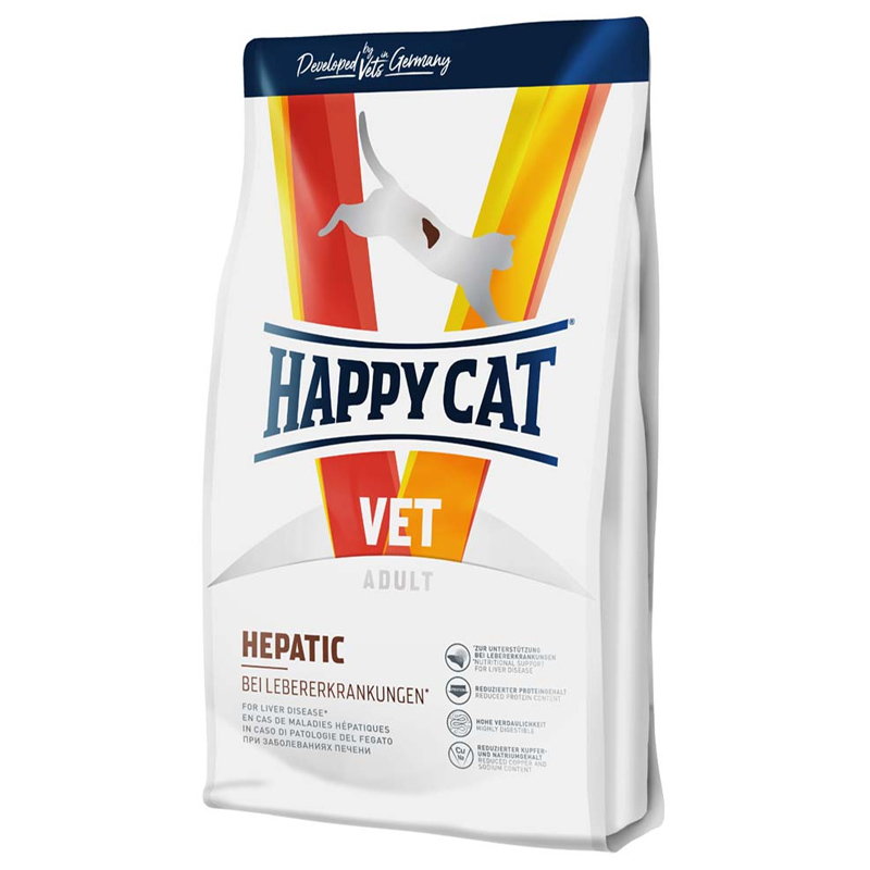 Happy cat VET Hepatic krmivo pre mačky 1 kg