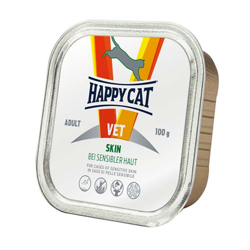 Happy cat VET Skin mäsová vanička pre mačky 100 g