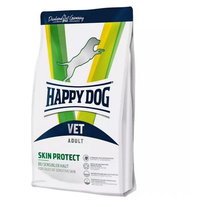 Happy dog VET Skin protect krmivo pre psov 4 kg