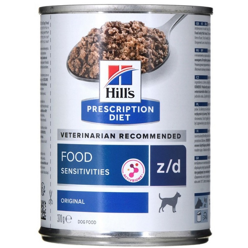 Hill's Diet z/d Food Sensitivities AB+ Original konzerva pre psy 370 g