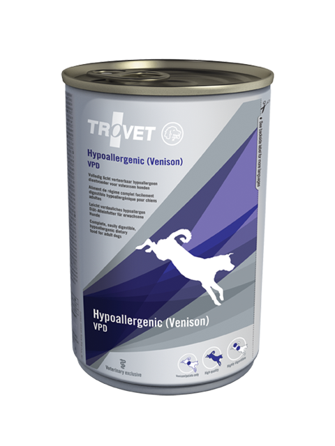 Trovet VPD Hypoallergenic venison & potato konzerva pre psov 400g