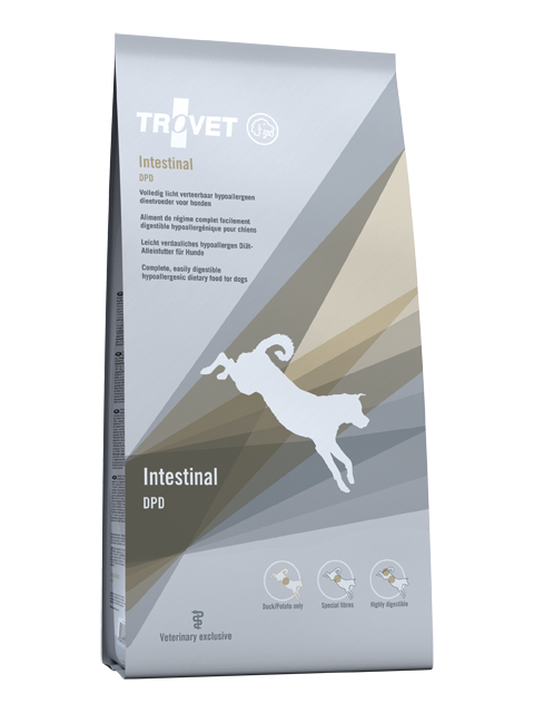 Trovet DPD Intestinal duck&potato granule pre psov 10kg