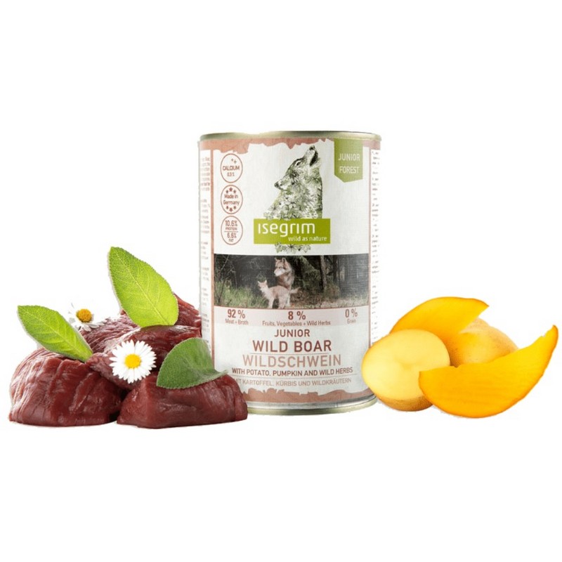 Isegrim dog junior wild boar with potato, pumpkin & herbs 400g