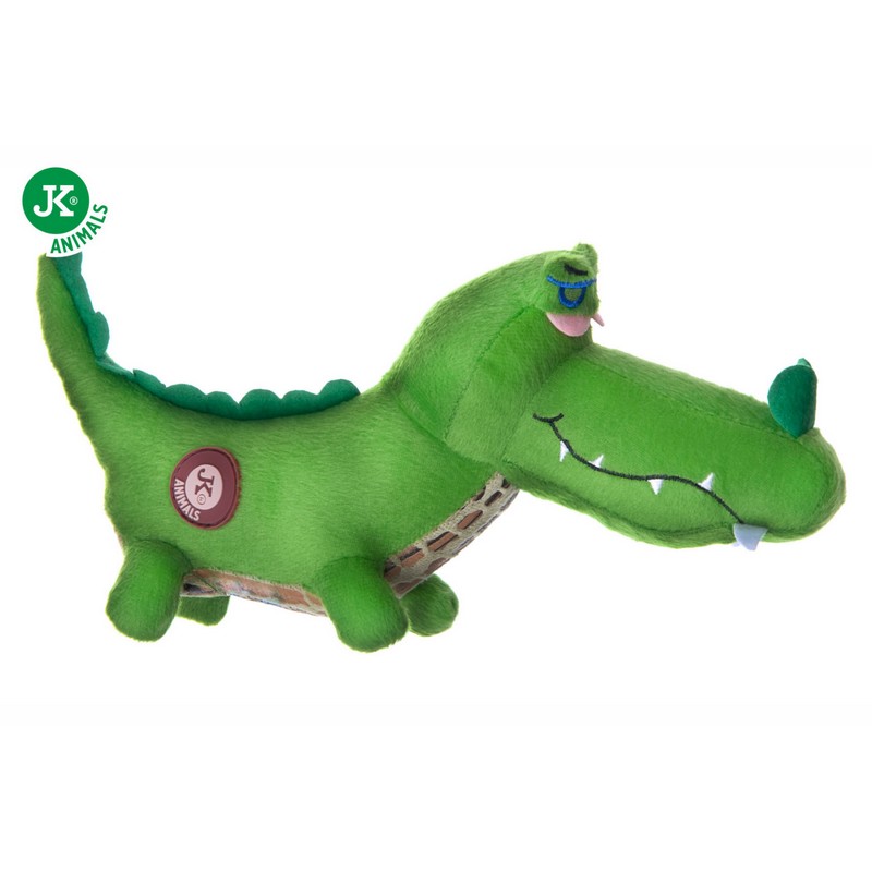 JK Animals plyov hraka pre psa krokodl 26 cm
