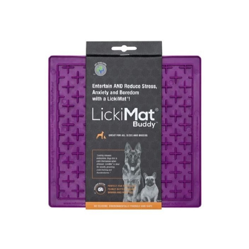 LickiMat Buddy lízacia podložka 20x20 cm fialová