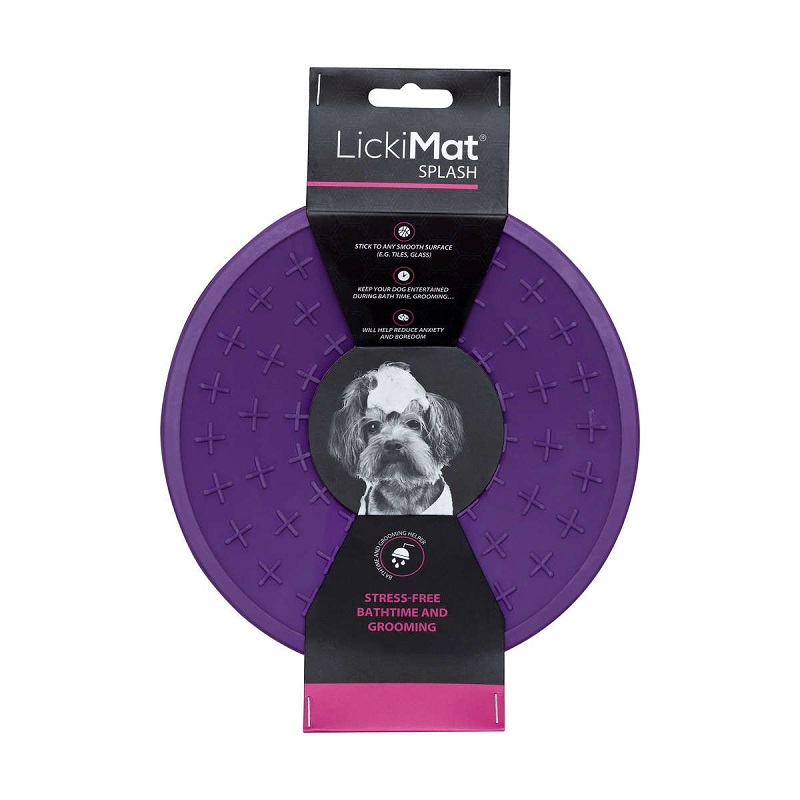LickiMat Splash lzacia podloka 19x6 cm fialov