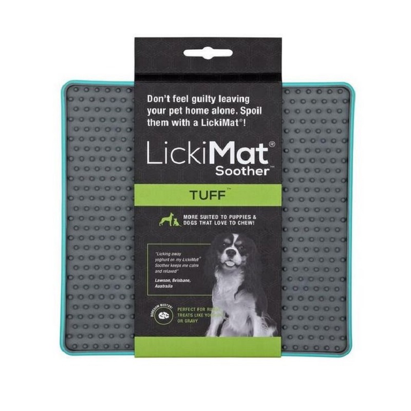 LickiMat Soother Tuff lzacia podloka 20x20 cm tyrkysov