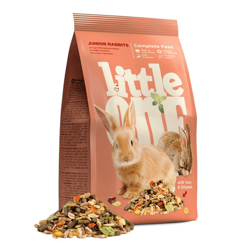 Little One alimento completo para coelhos jovens 2,3kg