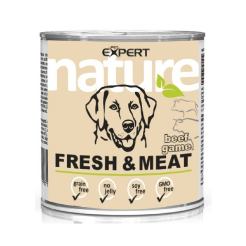 Nature Pet Expert konzerva pre psov divina s hovädzinou 800 g