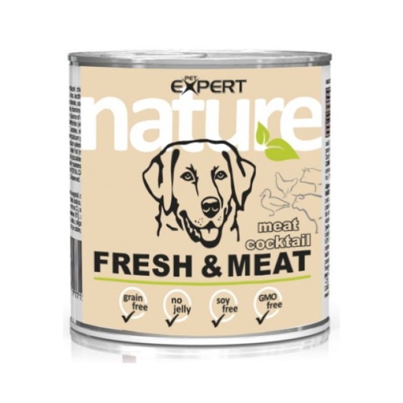 Nature Pet Expert konzerva pre psov mäsový koktail 800 g