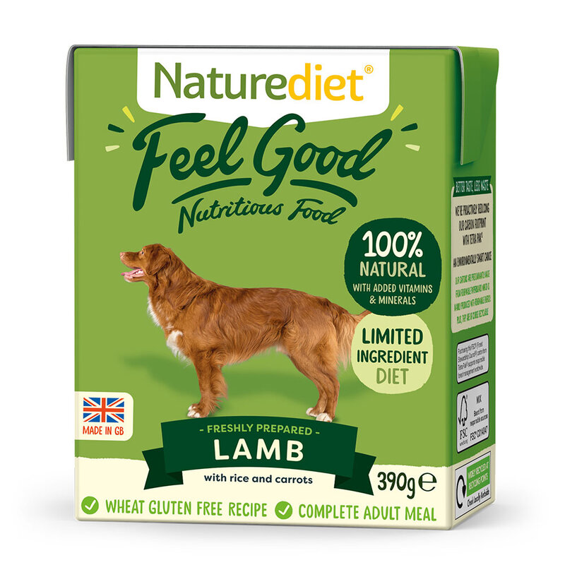 Naturediet Feel Good lamb 390g konzerva pre psov