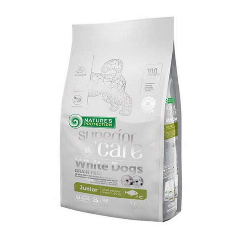 Natures P Superior care white dog GF FISH Junior  small&mini 1,5 kg