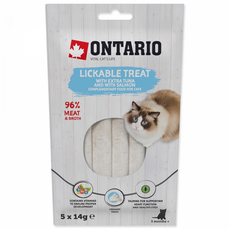 Ontario pochka lzacia extra tuniak a losos 5x14g