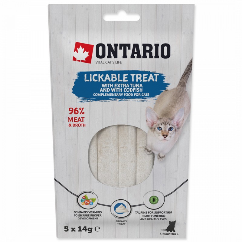 Ontario pochka lzacia extra tuniak a treska 5x14g