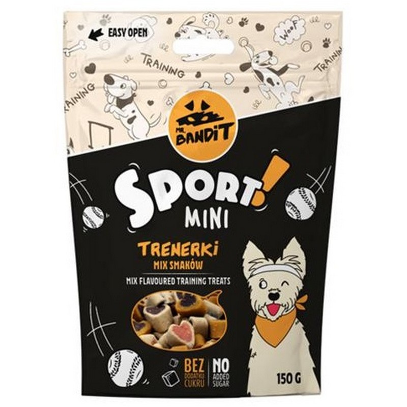 Pamlsok Mr. Bandit sport mini mix flavour training treats 150g
