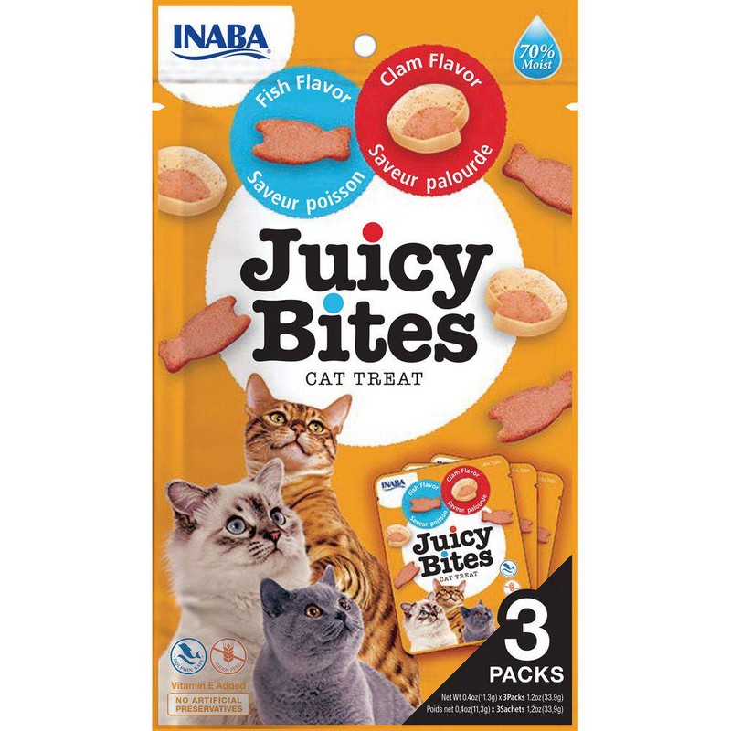 Pamlsok Inaba Juicy bites cat tuniak a mule 3 packs  33,9g