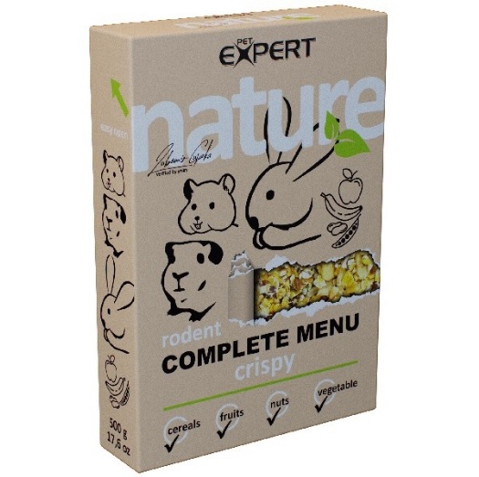 Pet expert Nature complete menu Crispy pre hlodavce 500g