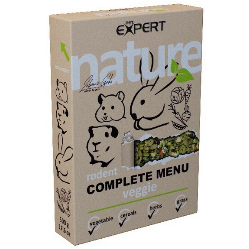 Pet expert Nature complete  menu Veggie pre hlodavce 500g