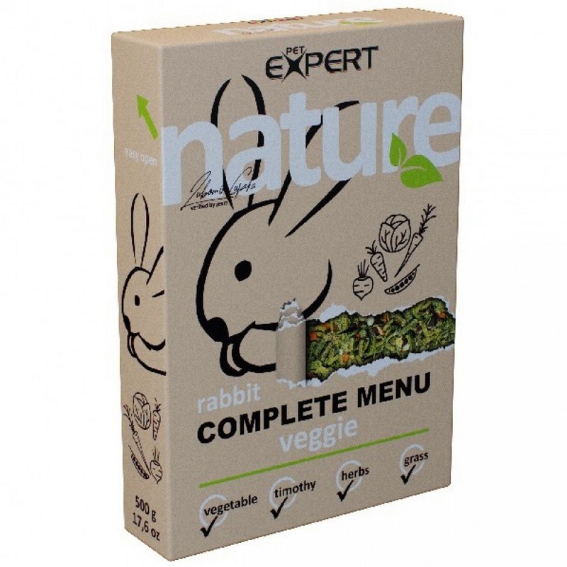 Pet expert Nature complete  menu Veggie pre krlikov 500g