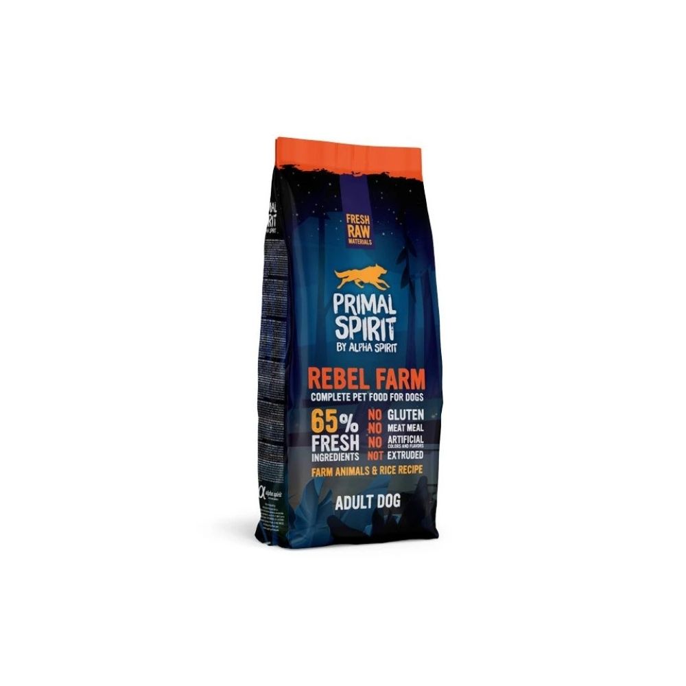 Primal Spirit Dog 65% Rebel Farm 12kg