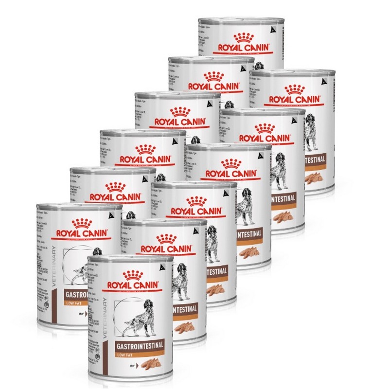 Royal Canin VHN dog gastrointestinal low fat konzerva pre psy multipack 12x410 g