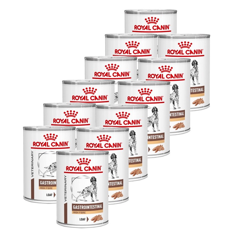 Royal Canin VHN dog gastrointestinal High Fibre konzerva pre psy Multipack 12 x 410 g