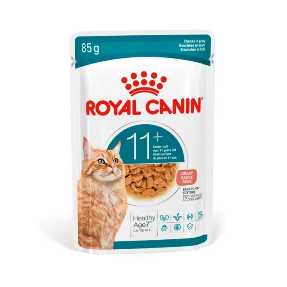 Royal canin Ageing 11 + kapsi�ka Gravy k�sky v ��ave pre ma�ky star�ie ako 11 rokov 85 g