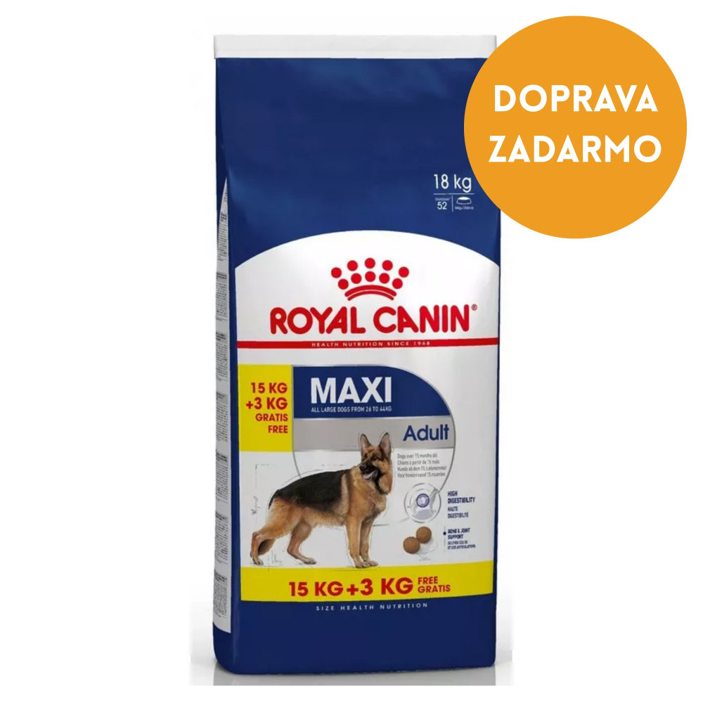 Royal canin Maxi adult 15+3kg Gratis