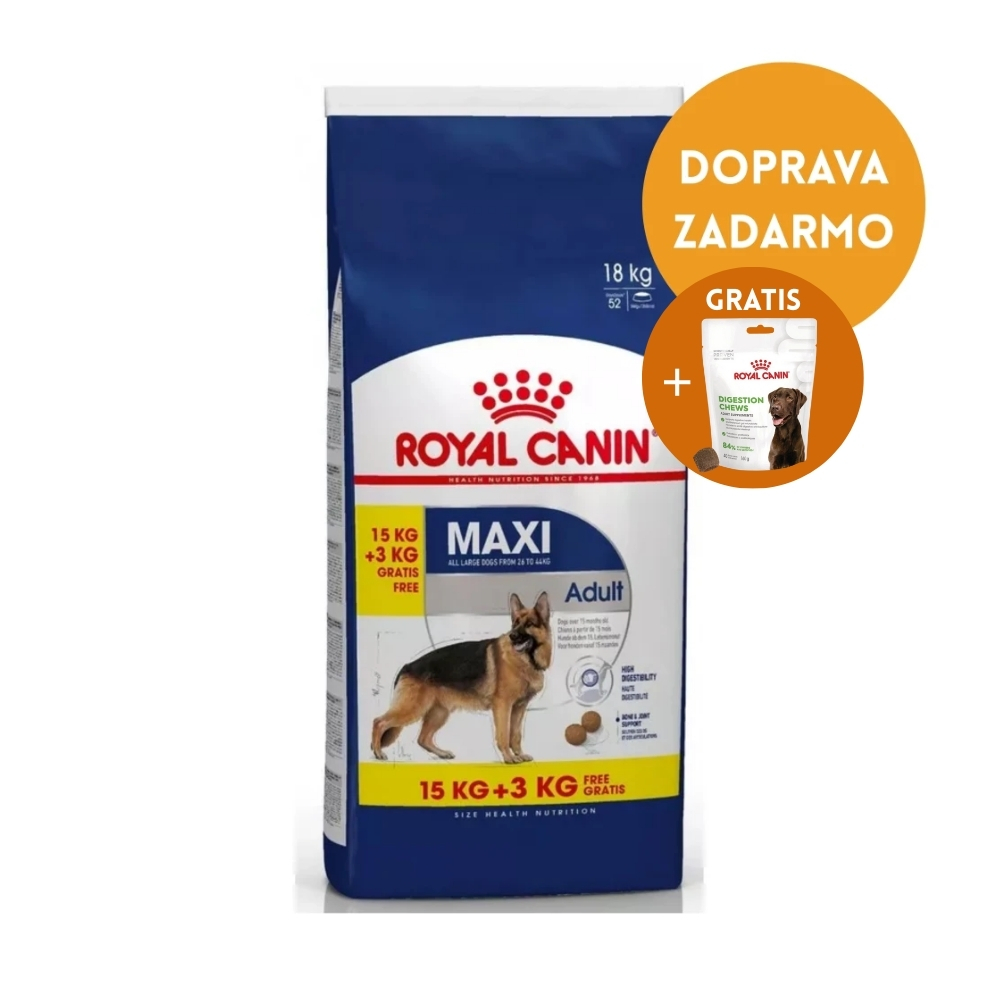 Royal canin Maxi adult 15+3kg Gratis