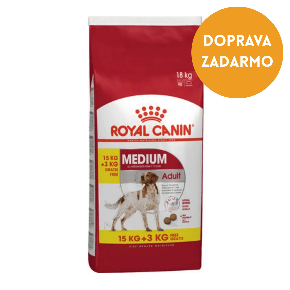 Royal canin medium adult 15+3kg Gratis