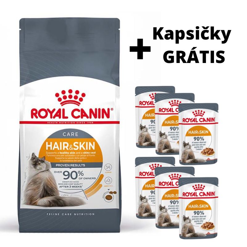 Royal Canin Hair & Skin 33 - 2 kg + kapsièky GRÁTIS