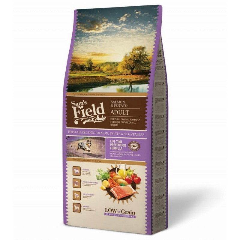 Sams Field low grain Adult Salmon & potato 13kg