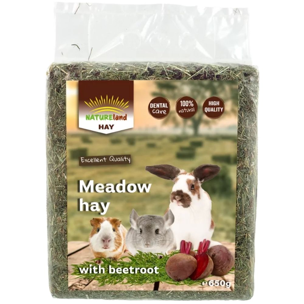 Seno Nature Land Hay s �ervenou repou 0,65kg