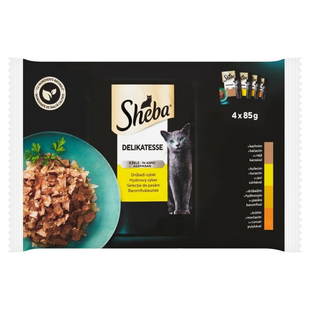 Sheba kaps. Deliction hydinove menu v �el� 4x85g