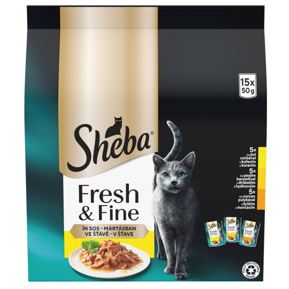 Sheba kapsi�ky hydinov� v�ber 15x50g