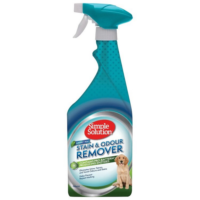 Removedor de manchas e odores Simple solution Rain forest 750ml