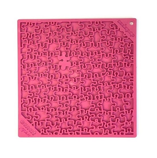 SodaPup lízacia podložka Puzzle ružová 20x20cm