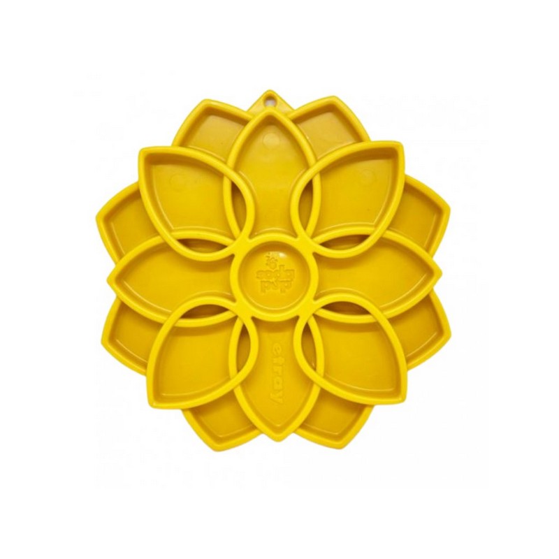 SodaPup nylonová senzorická miska Mandala žltá