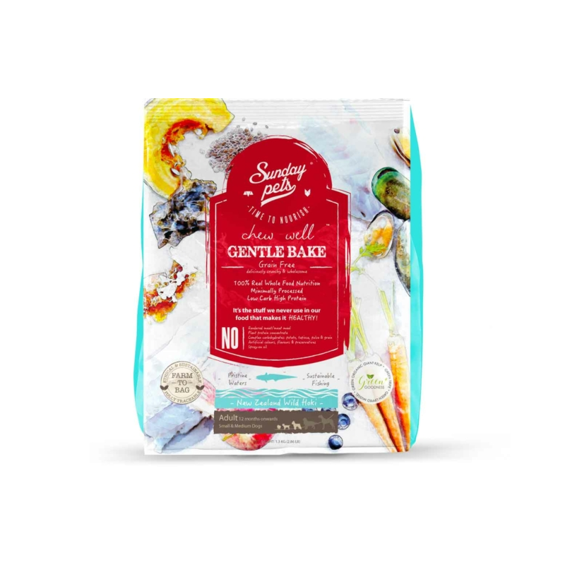 Sunday pets gentle bake hoki adult small/medium 1,3kg