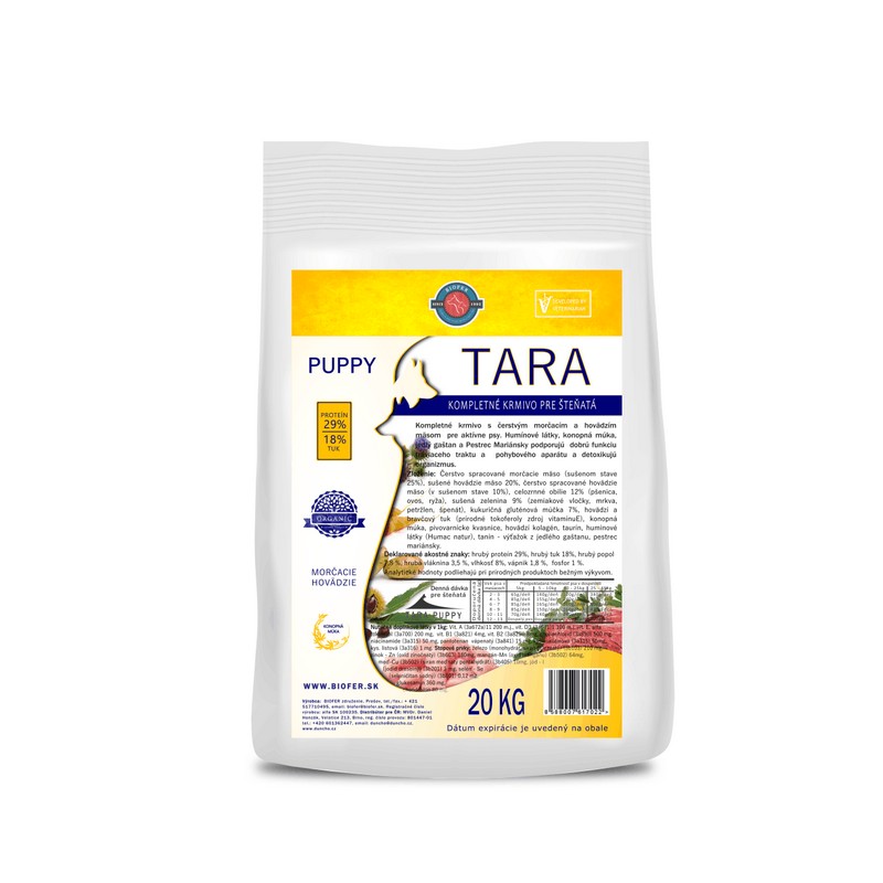 Tara Puppy 20kg granule pre šteniatka