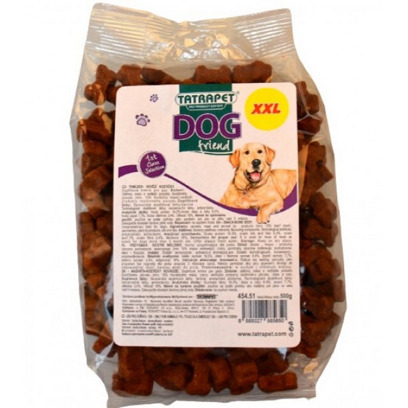 Tatrapet Dog friend pamlsky pre psov hovdzie kostiky 500g