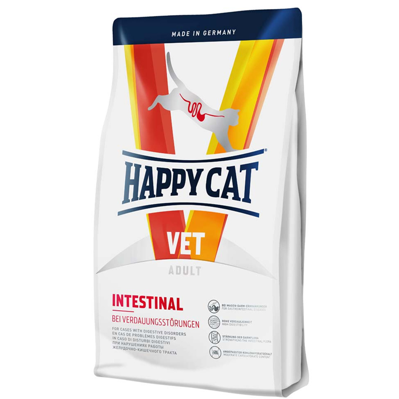 Happy cat VET Intestinal krmivo pre mačky 300 g