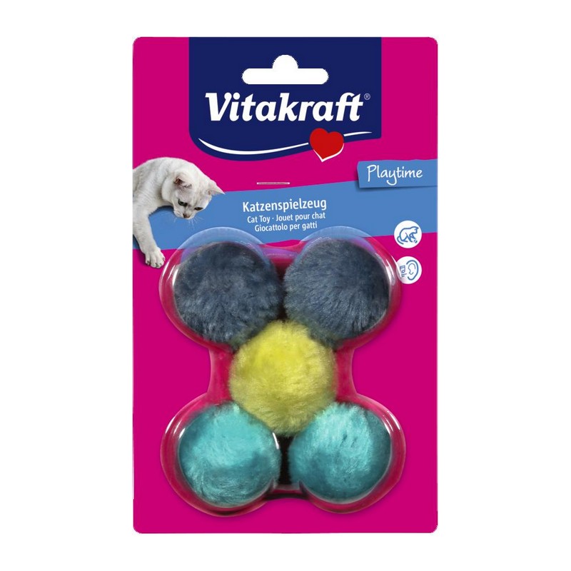 Vitakraft Cat hračka plyšové guličky