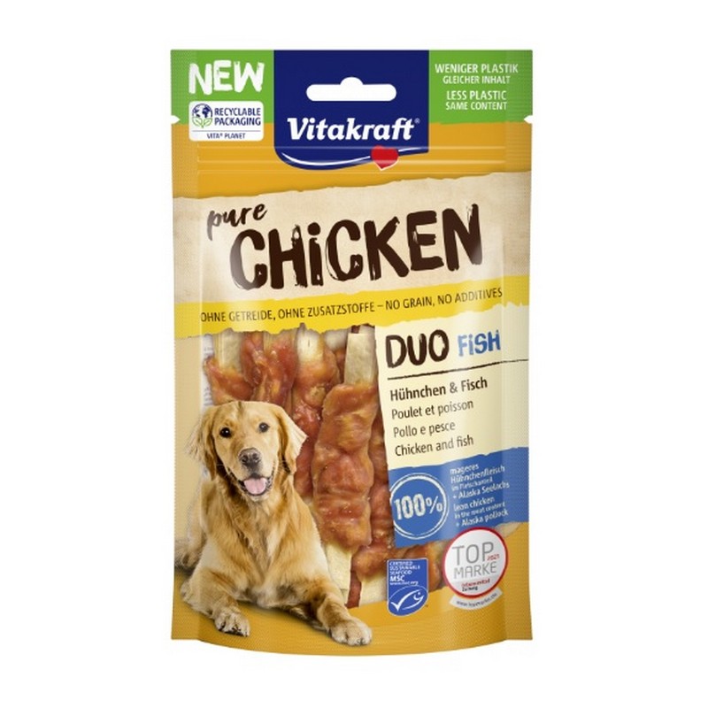 Vitakraft CHICKEN Duo kura s rybou 80g