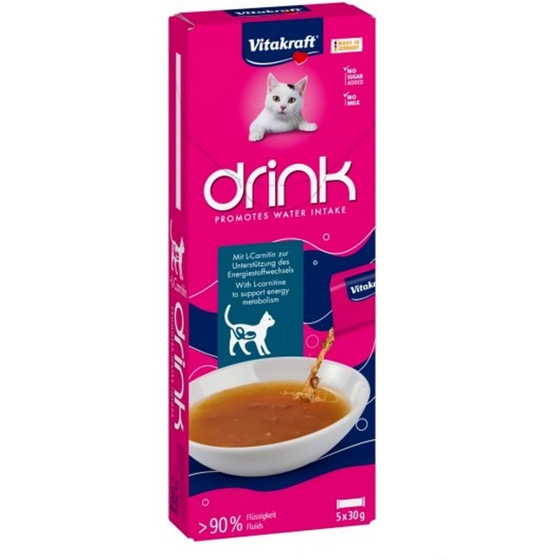 Vitakraft Cat drink losos a L-karnitn 5x30g