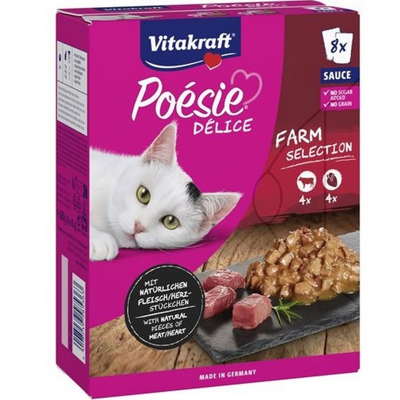 Vitakraft Poesie kapsiky multipack Farm selection v ave 8 x 85 g