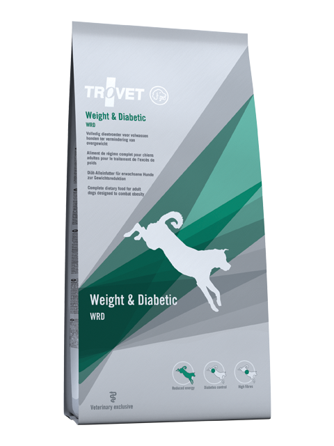 Trovet WRD Weight & Diabetic granule pre psov 3kg