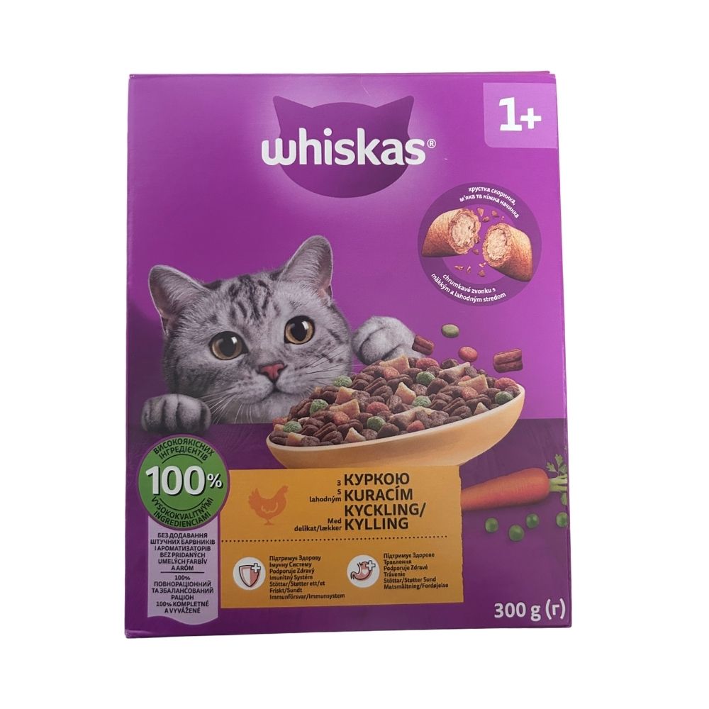 Whiskas cat adult granule pre dospel� ma�ky s kurac�m m�som 300 g