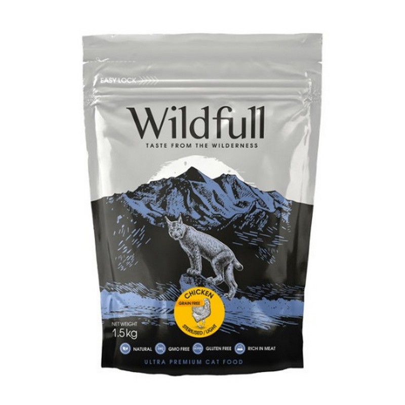 Wildfull Cat Adult Sterilised Chicken & Pumpkin 1,5kg